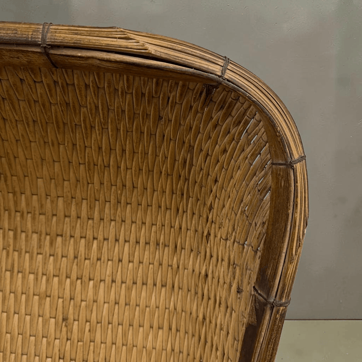 Water Tiger Decor Large Rectangle Willow Scooped Basket