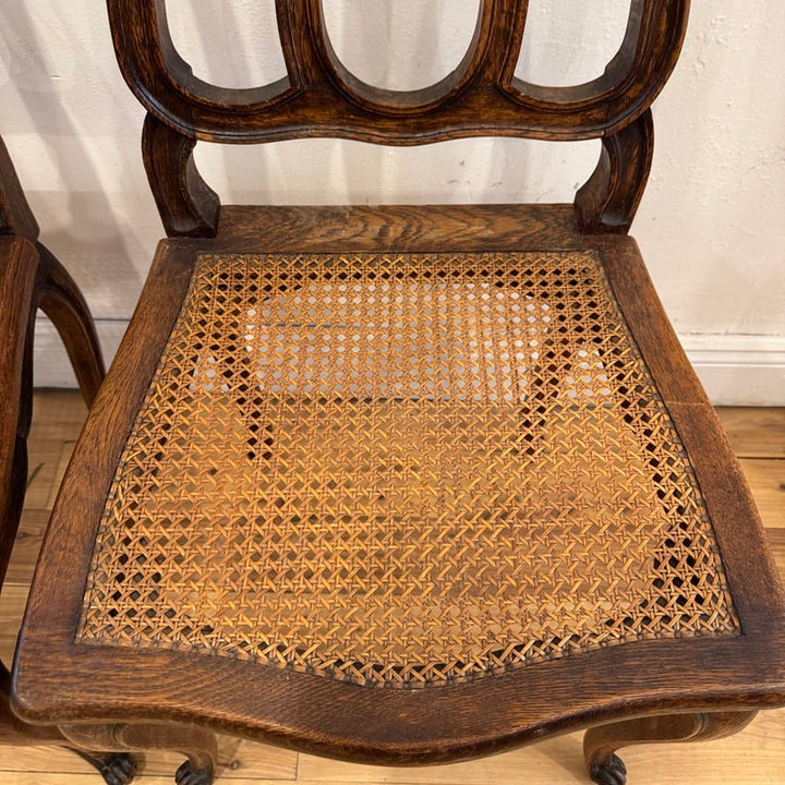 Water Tiger Furniture Oak Louis XV Style Chairs  | French Furniture . Set of 6