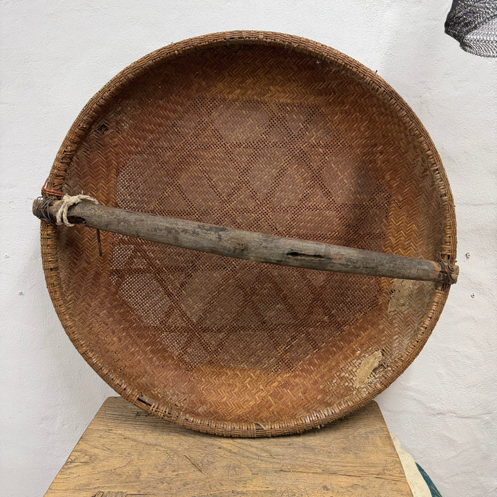 Water Tiger Decor Antique Chinese Measuring Basket