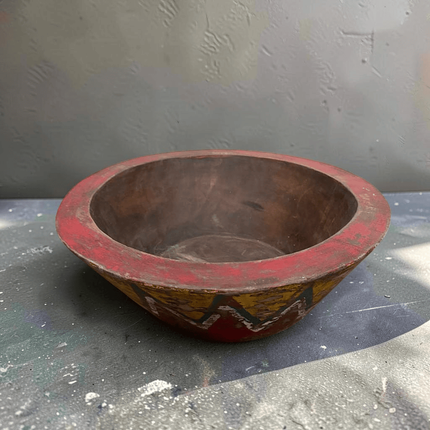 Water Tiger Decor Balinese Traditional Painted Bowl