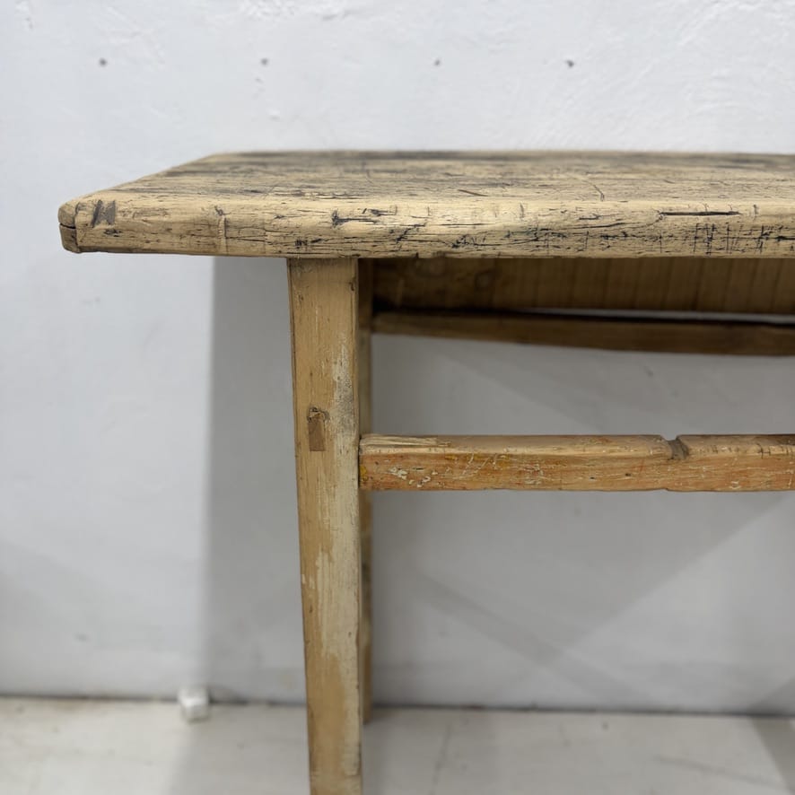 Water Tiger Furniture Raw, Aged Wood | Antique Short Elm Console 117x43x84cm