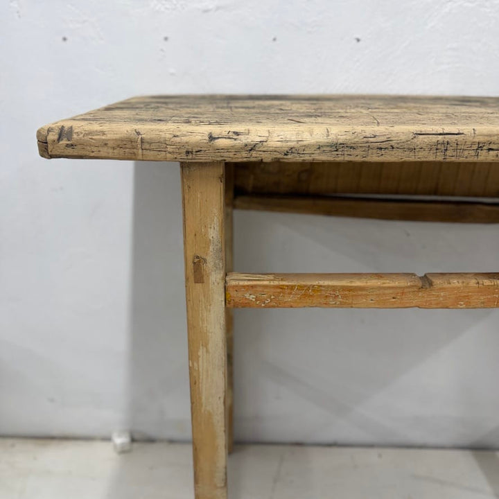 Water Tiger Furniture Raw, Aged Wood | Antique Short Elm Console 117x43x84cm