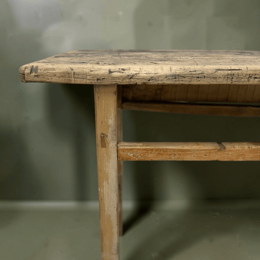 Water Tiger Furniture Raw, Aged Wood | Antique Short Elm Console 117x43x84cm