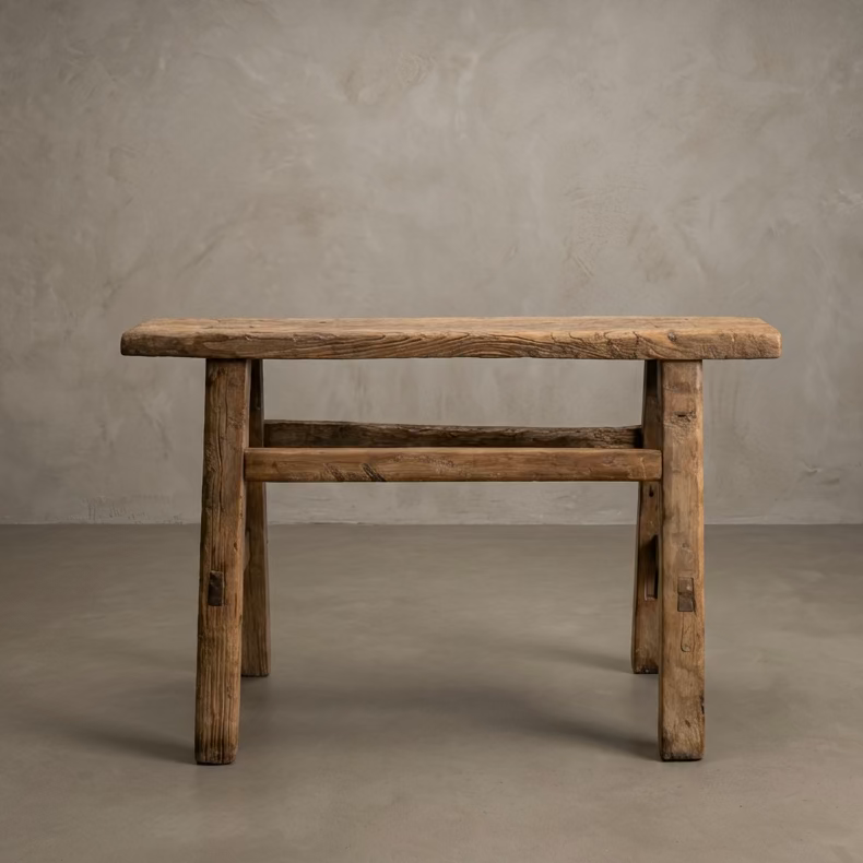 Water Tiger Furniture Antique Chinese Elm Short Bench