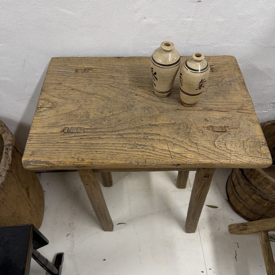 Water Tiger Furniture Antique Short Elm Console | 75x58x39cm
