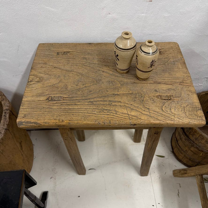 Water Tiger Furniture Antique Short Elm Console | 75x58x39cm