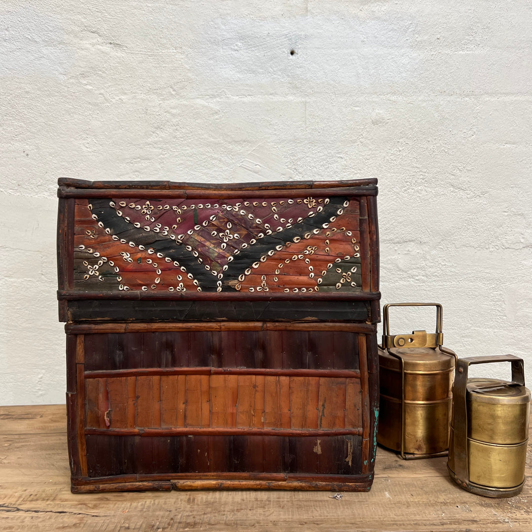 Water Tiger indonesia Traditional Bamboo Beaded Boxes from Lombok