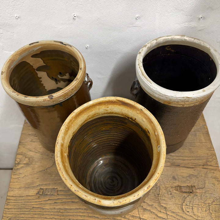 Water Tiger Decor Antique Chinese Black Fermenting Jars