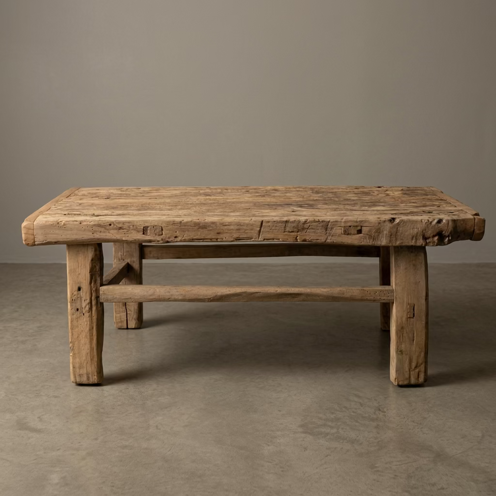 Water Tiger Furniture Vintage Elm Coffee Table |100x47x40cm