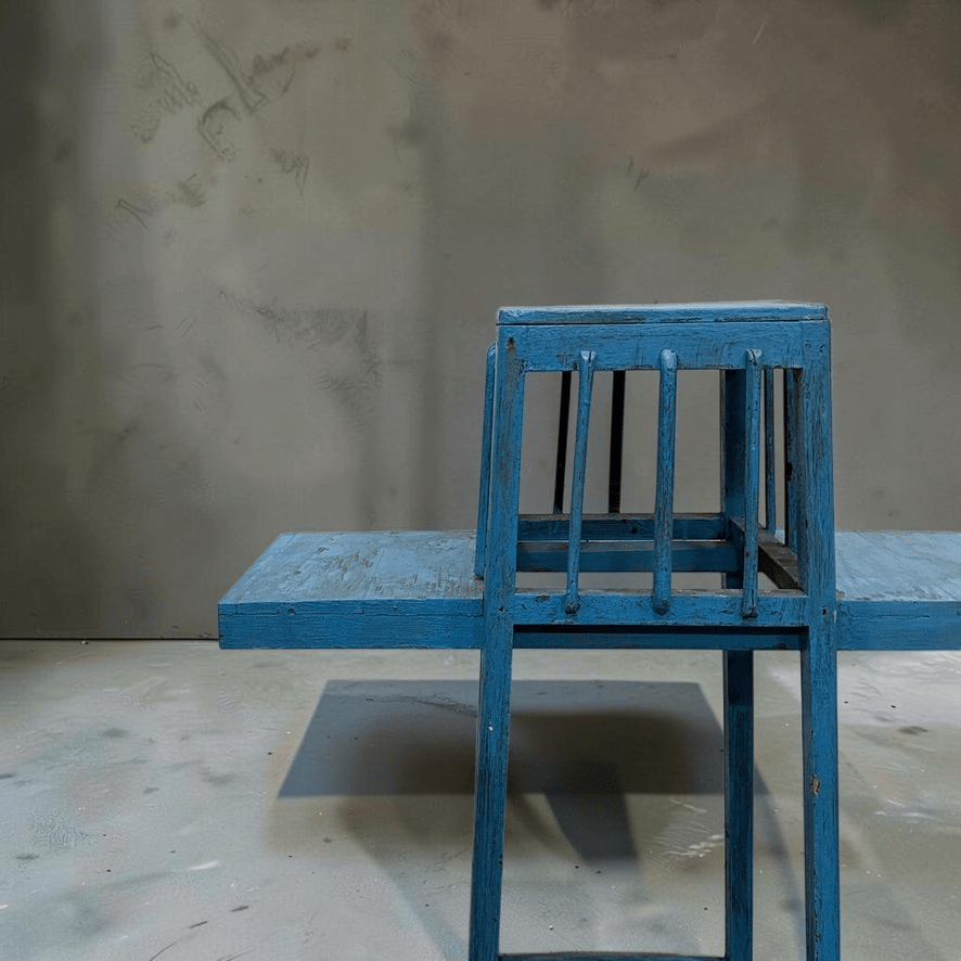 Water Tiger Furniture Vintage Blue Plant Stands