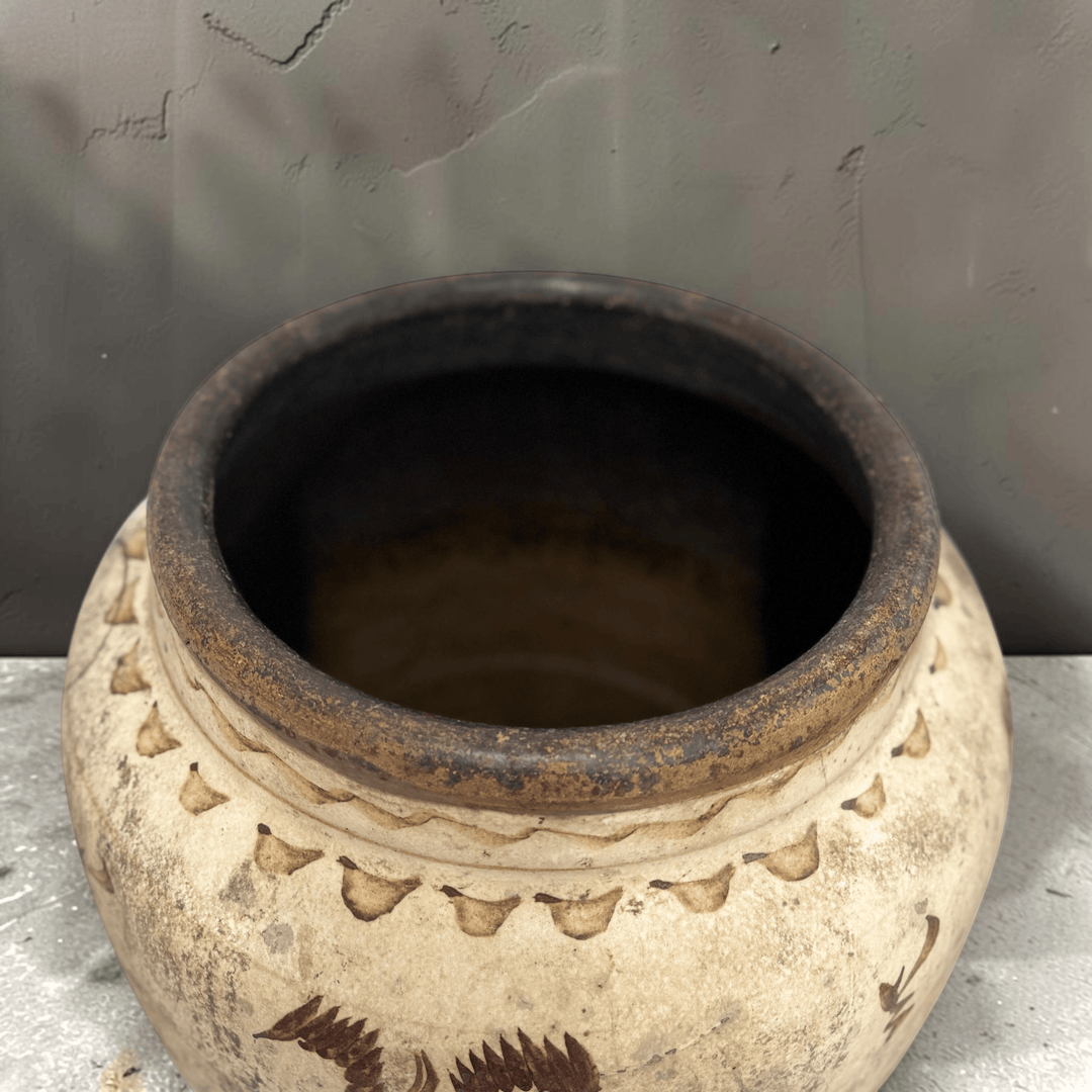 Water Tiger Decor Antique Chinese "Cizhou" Pots