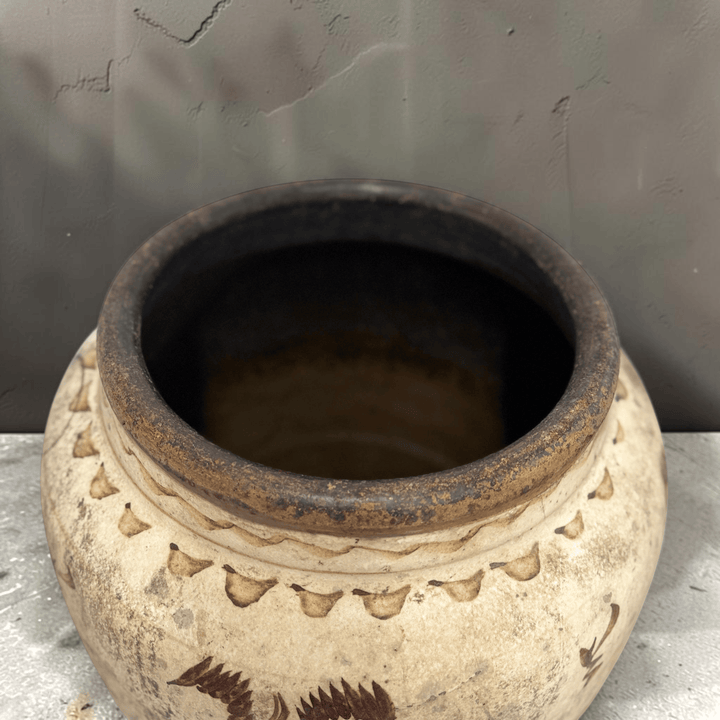 Water Tiger Decor Antique Chinese "Cizhou" Pots