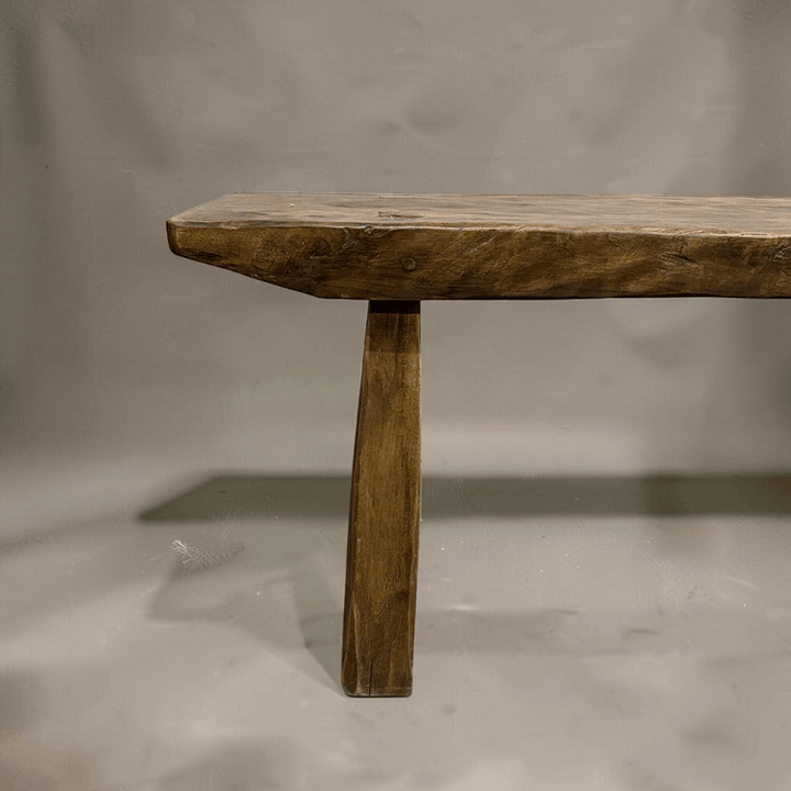 Water Tiger Furniture Organic Shaped Leg Hand Made Teak Benches