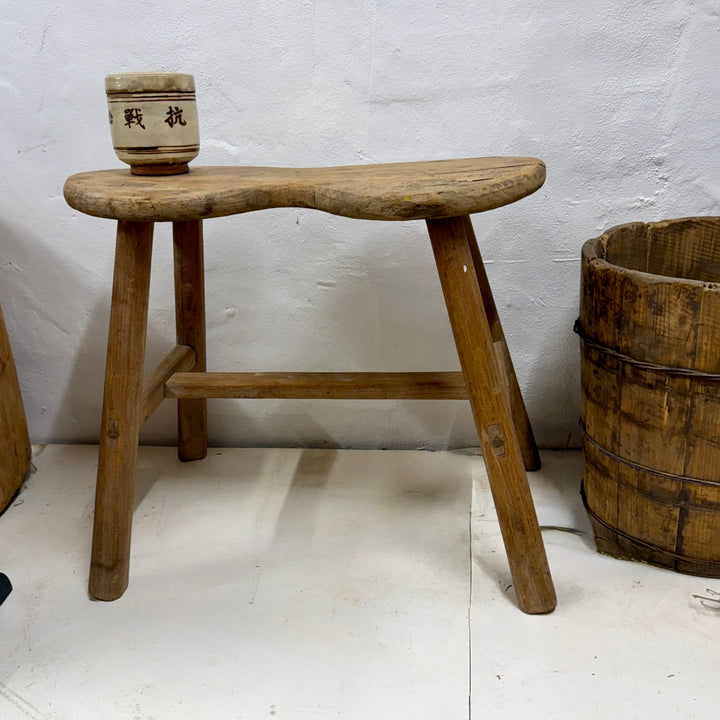 Water Tiger Furniture Vintage Shaped Elm Bench