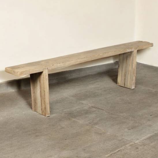 Water Tiger Teak Long Narrow Vintage Indian Bench Seat