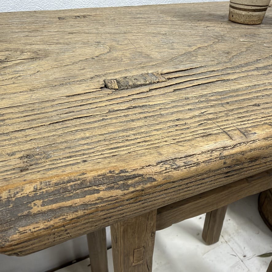 Water Tiger Furniture Antique Short Elm Console | 75x58x39cm