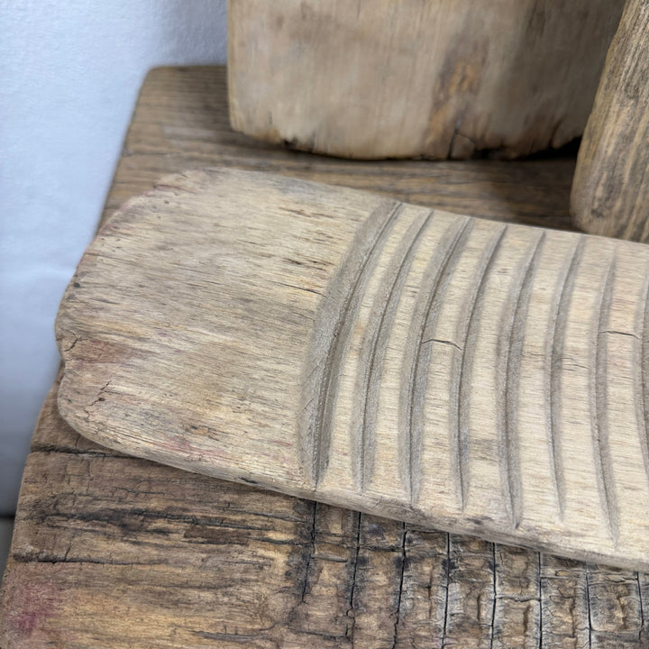 Water Tiger Decor Antique Elmwood Washboards