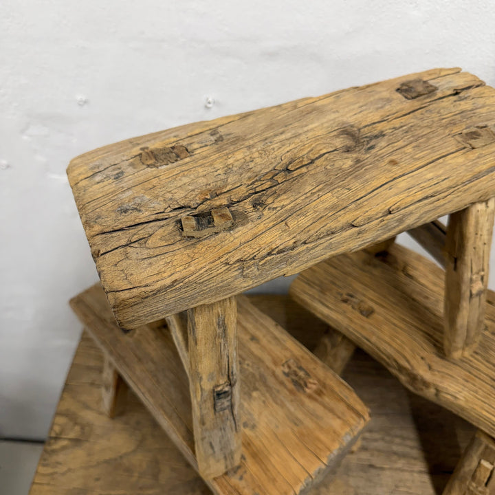 Water Tiger Furniture Vintage Chinese Elm Mini Stools