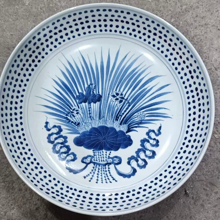 Water Tiger china Serving Bowls . Qing Kangxi Inspired Blue and White Porcelain Bowls - Multiple Patterns