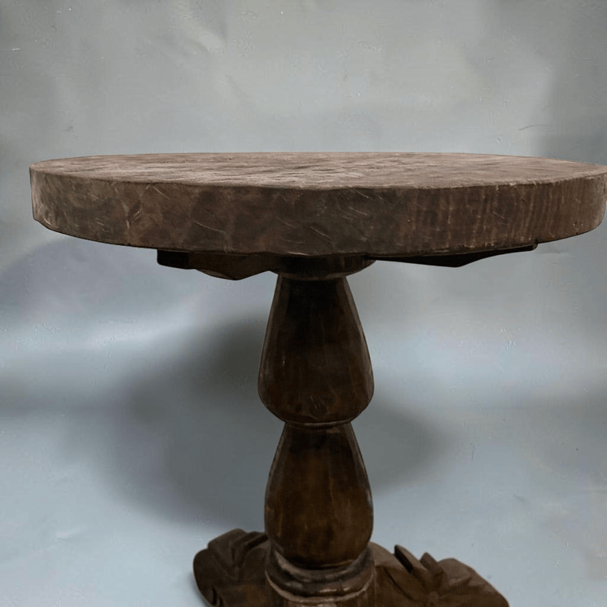 Water Tiger Furniture Cafe Style Organic HandCarved Side Table