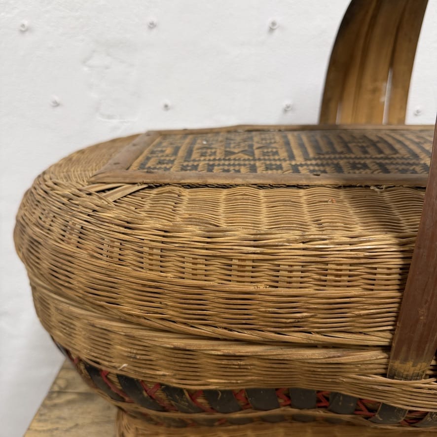 Water Tiger Decor Ancient Chinese Lidded Baskets