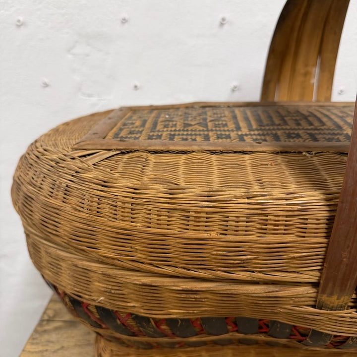 Water Tiger Decor Ancient Chinese Lidded Baskets