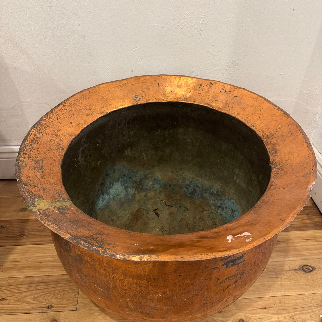 Water Tiger France Large Antique Cooking Copper Pot