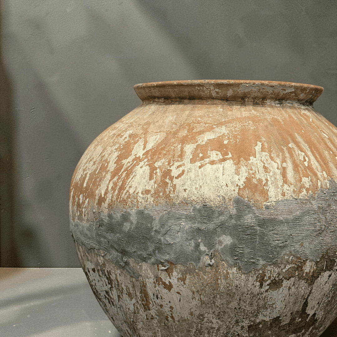Water Tiger pot Aged Terracotta Vintage Water Pot from Borneo