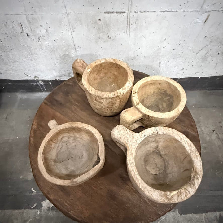 Water Tiger Decor Handcarved Grinding Bowls from Lombok