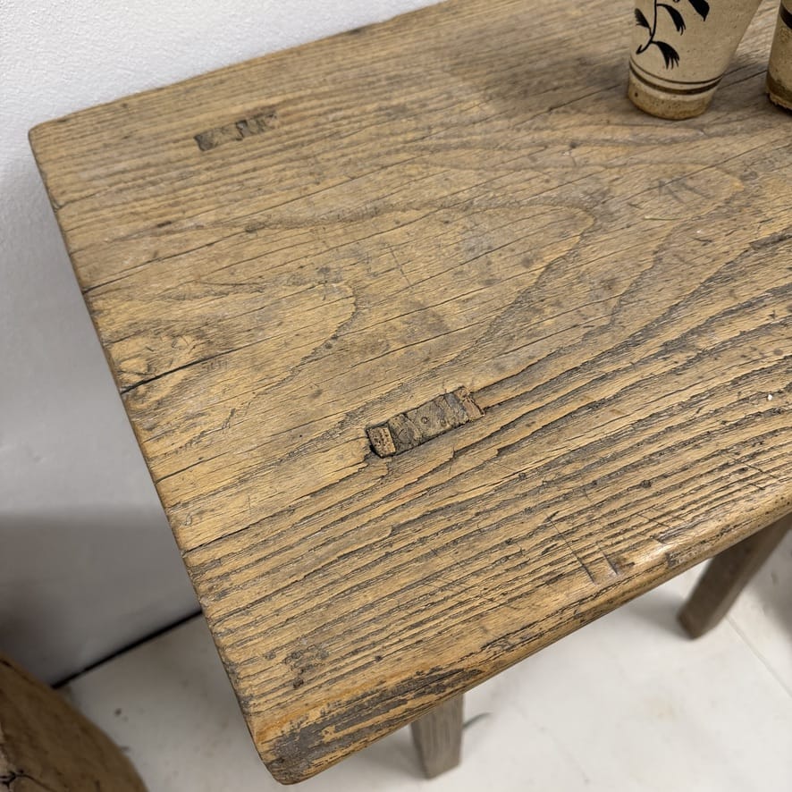 Water Tiger Furniture Antique Short Elm Console | 75x58x39cm