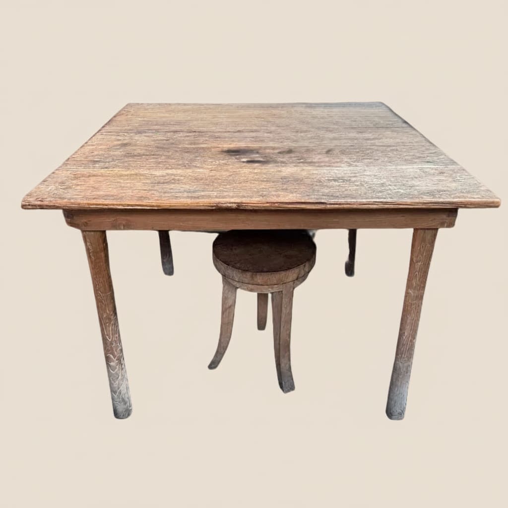 Water Tiger Furniture Square Vintage Teak Table
