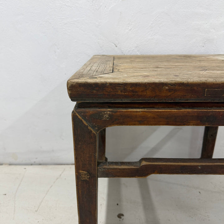 Water Tiger Furniture Antique Chinese Square Elm Side Table | 53x53x53cm