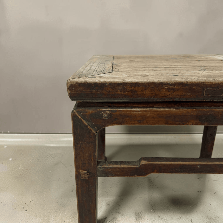 Water Tiger Furniture Antique Chinese Square Elm Side Table | 53x53x53cm