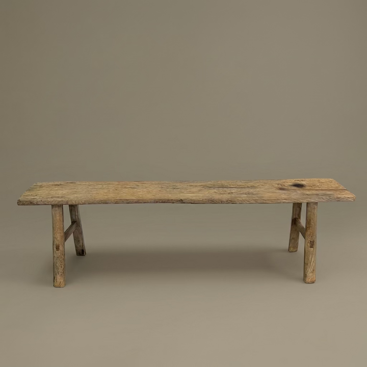 Water Tiger Furniture Antique Long Narrow Elm Bench |185x34x53cm