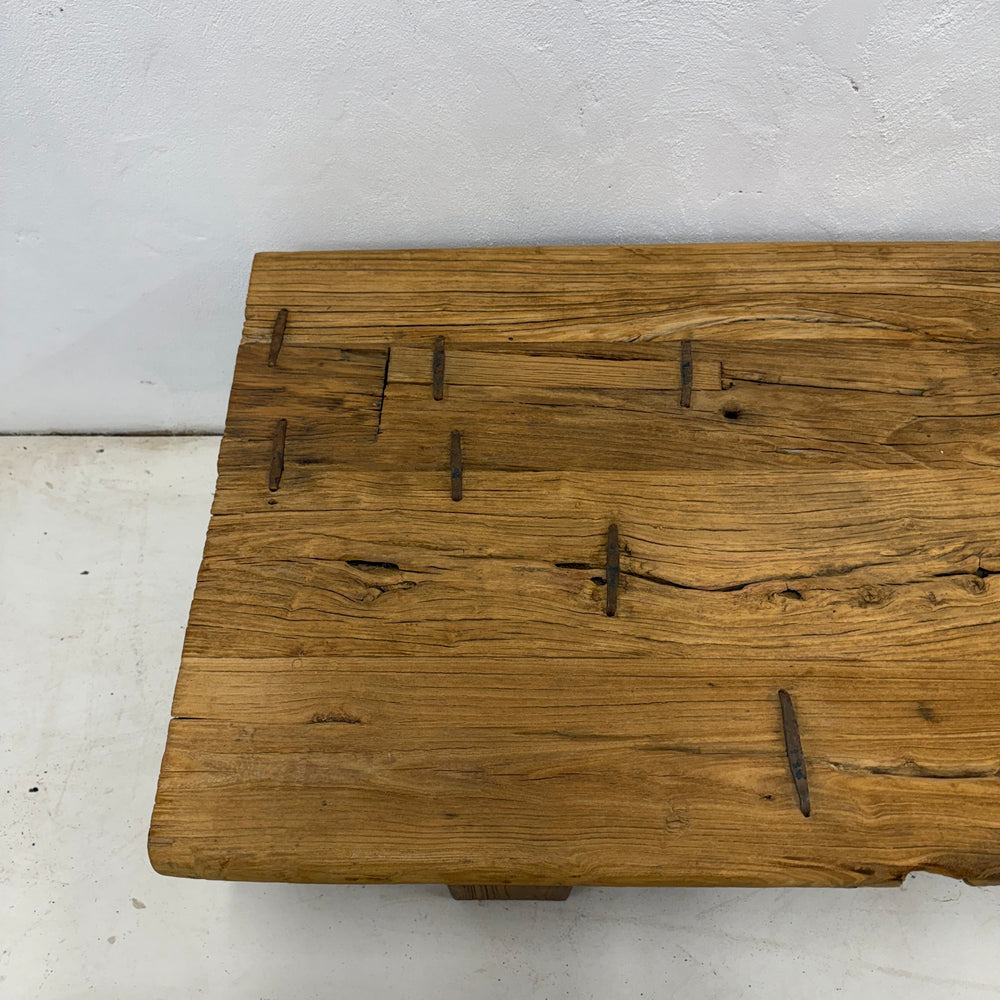 Water Tiger Furniture Rectangle Chinese Elm Coffee Table | 167x64x40cm