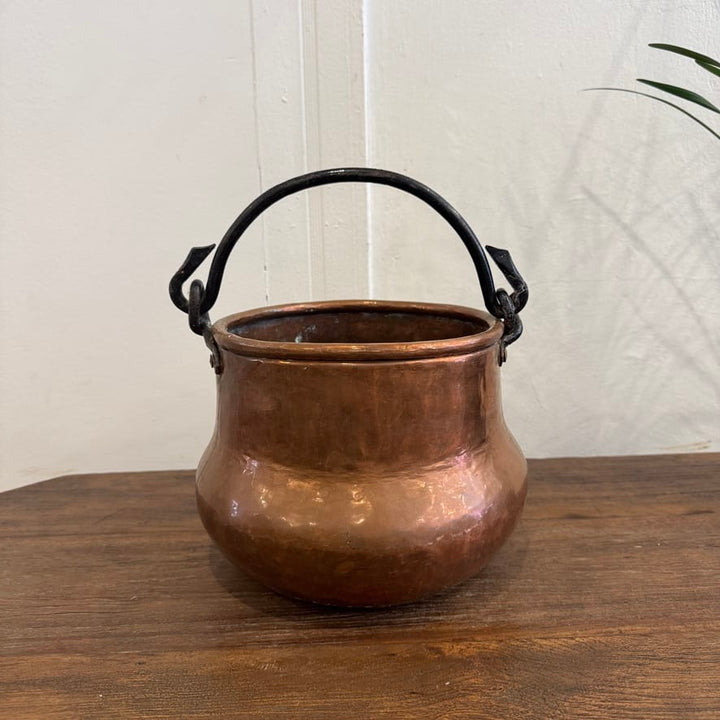Water Tiger France Antique Copper Pot With Handles