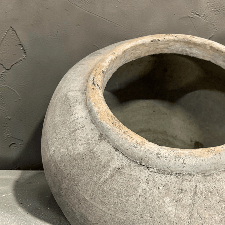 Water Tiger pot Stonw Vintage Water Pot from Borneo