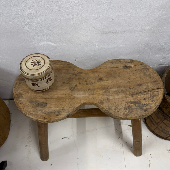 Water Tiger Furniture Vintage Shaped Elm Bench