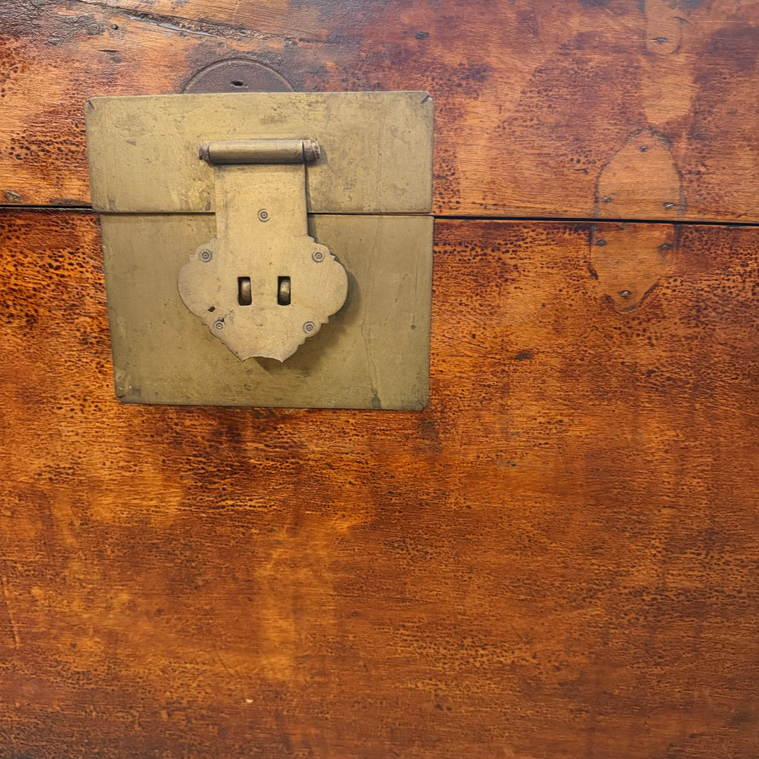 Early 20th Century Chinese Wooden Trunk