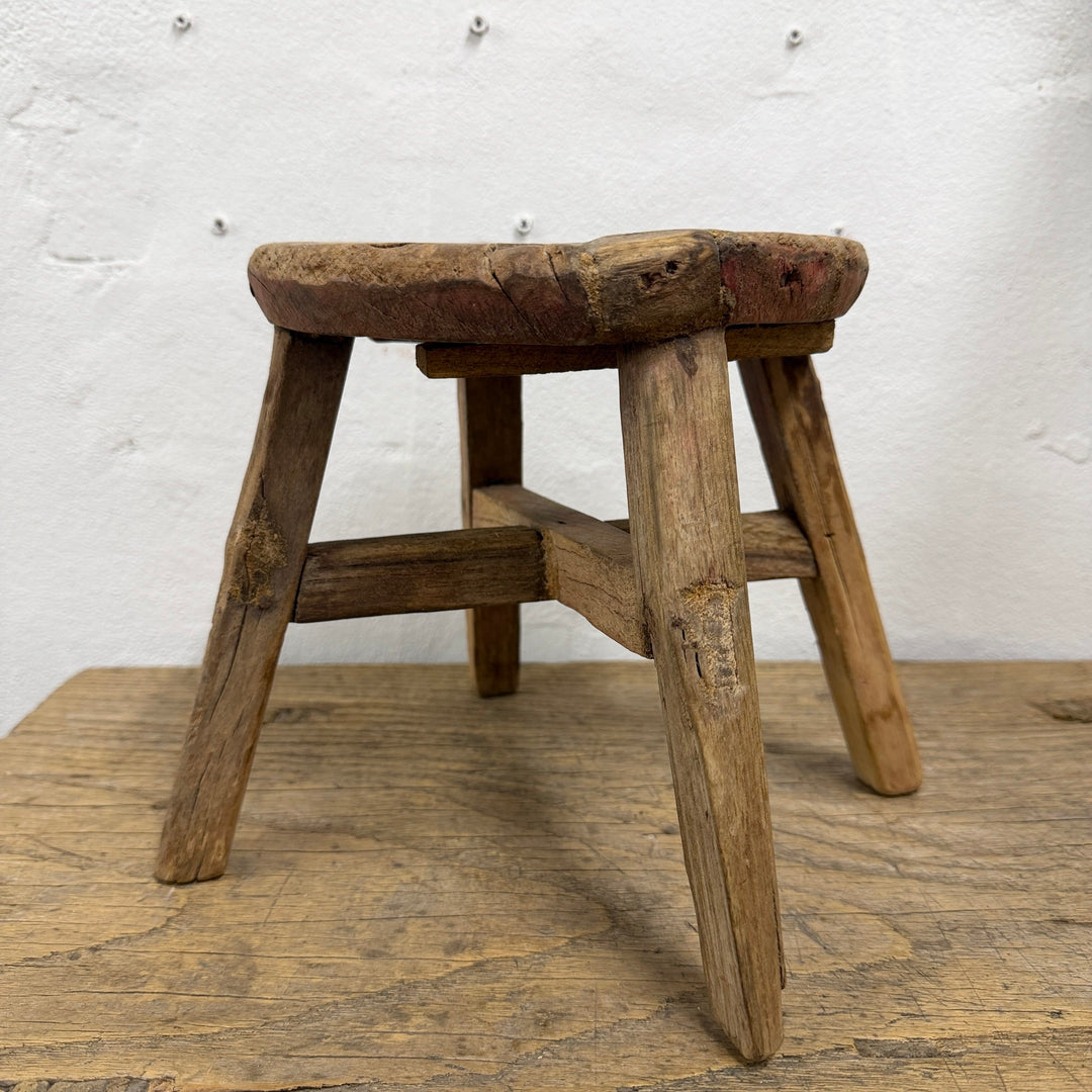 Water Tiger Furniture Small Chinese Elm Round Stool