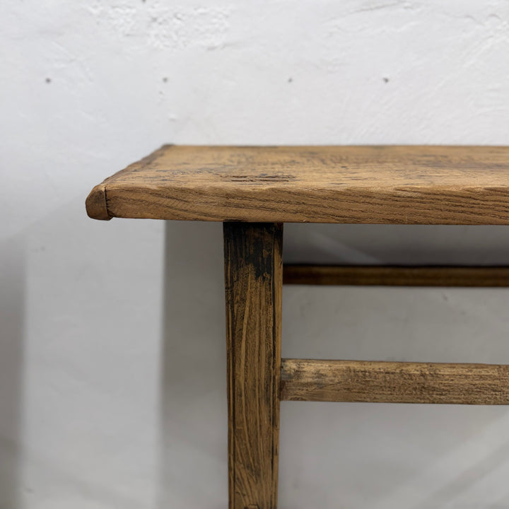 Water Tiger Furniture Light Coloured Antique Elm Console | 114x40x84cm