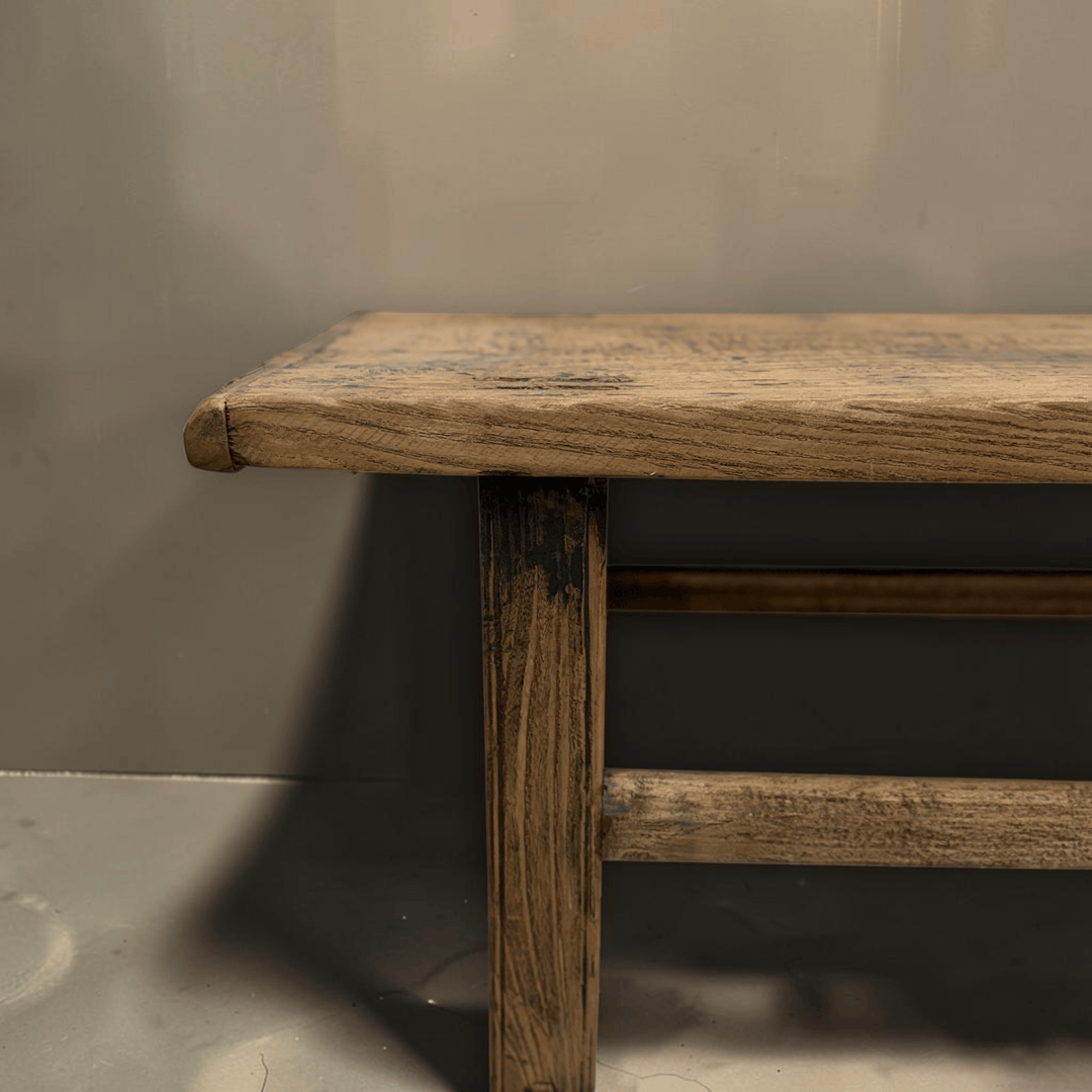 Water Tiger Furniture Light Coloured Antique Elm Console | 114x40x84cm