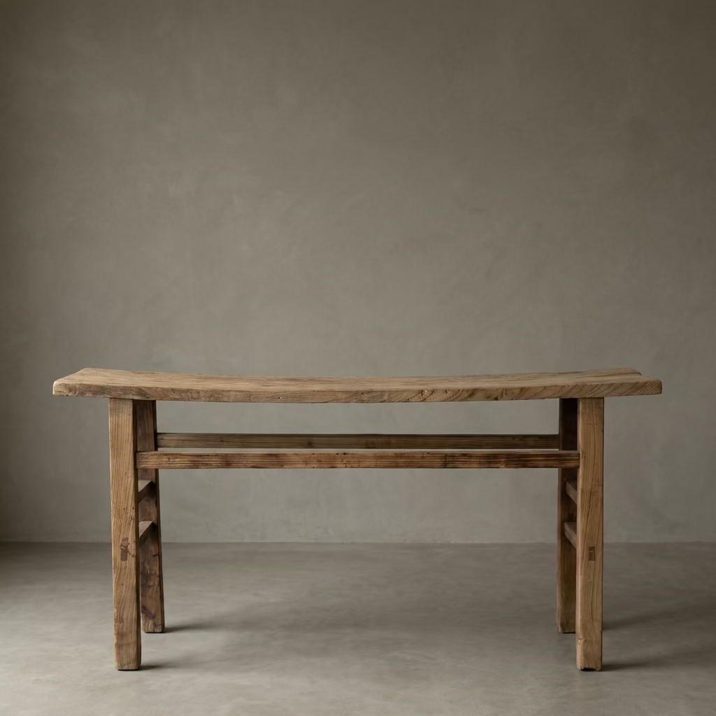Water Tiger Furniture Light Coloured Antique Elm Console | 173x38x83cm