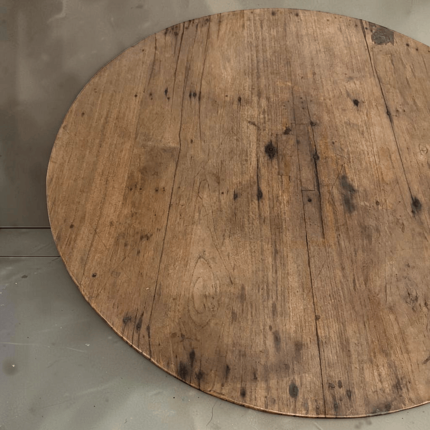 Water Tiger Furniture Indonesian Vintage Round Teak Table