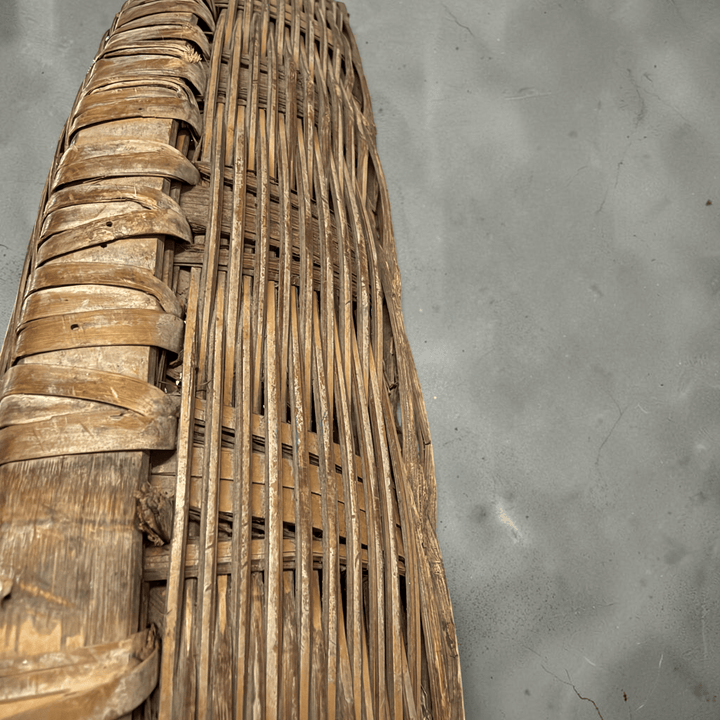 Water Tiger Decor Antique Large Rice Winnowing Basket