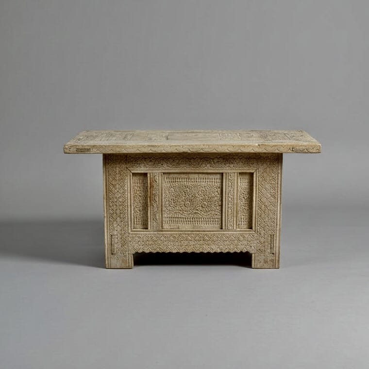 Water Tiger Furniture Antique Xinjiang Carved Elm Cabinet