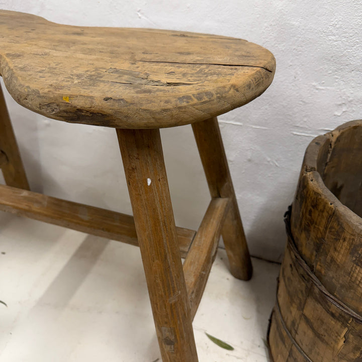 Water Tiger Furniture Vintage Shaped Elm Bench