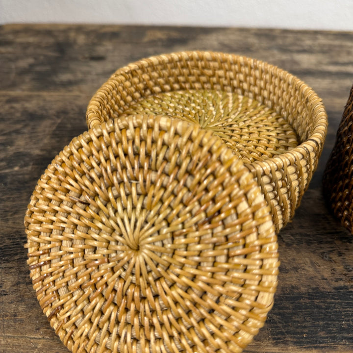 Rattan Coaster Set Of 6