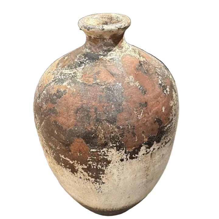 Water Tiger Decor Indonesian Aged Terracotta Pot - Just One