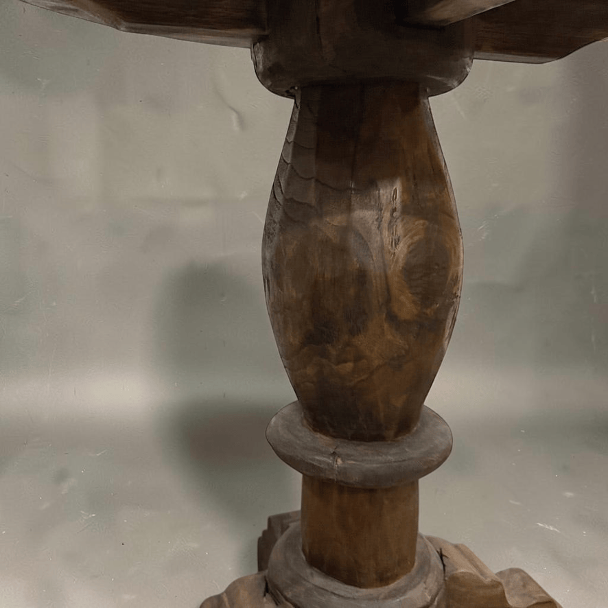 Water Tiger Furniture Cafe Style Organic HandCarved Side Table